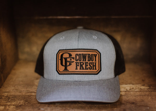 Curved Bill Trucker Heather/Black w/ OG Patch